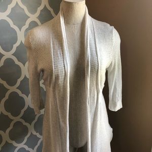 Open stitch fly away cardigan